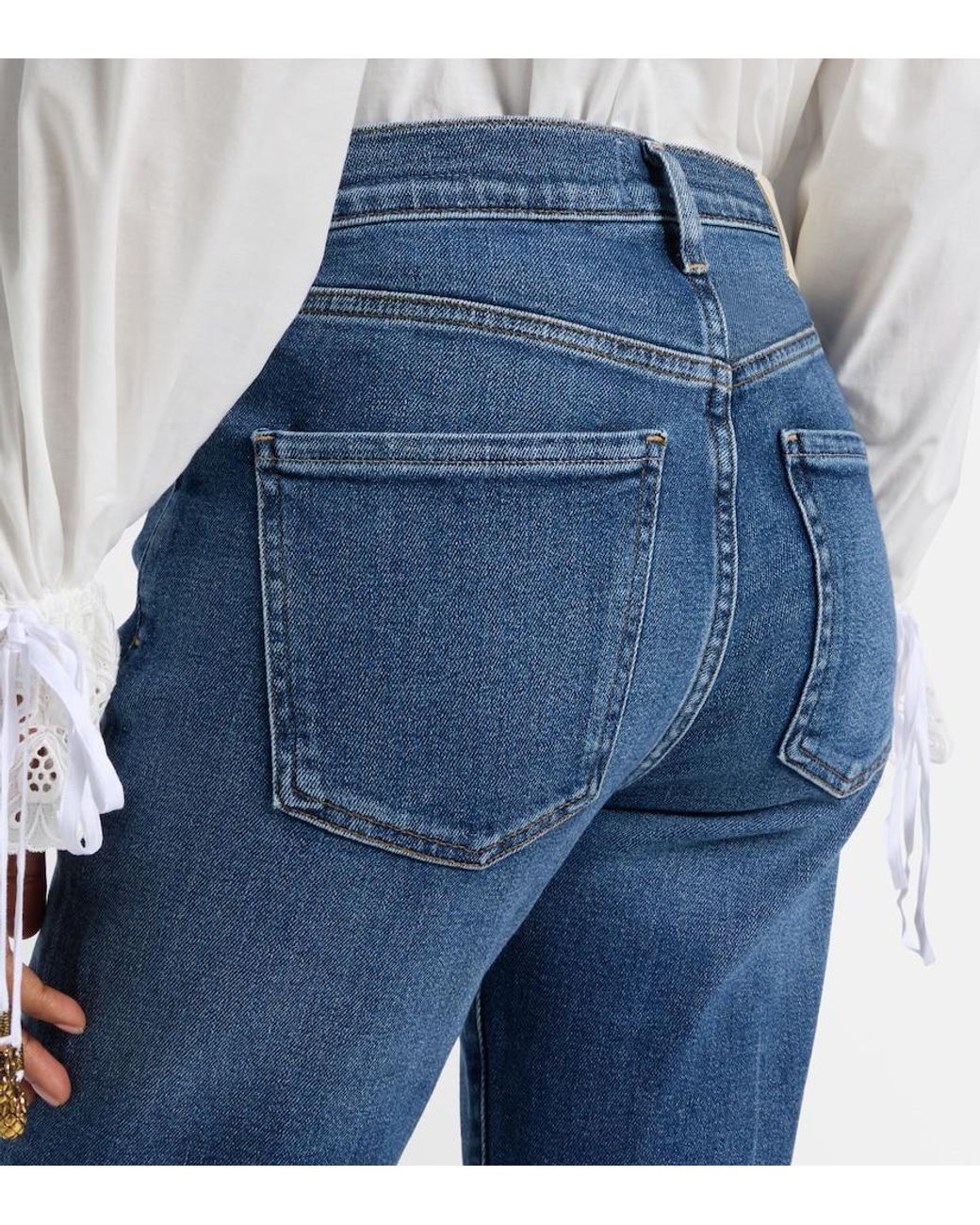 Citizens of Humanity Blue Lilah High-Rise Flared Jeans