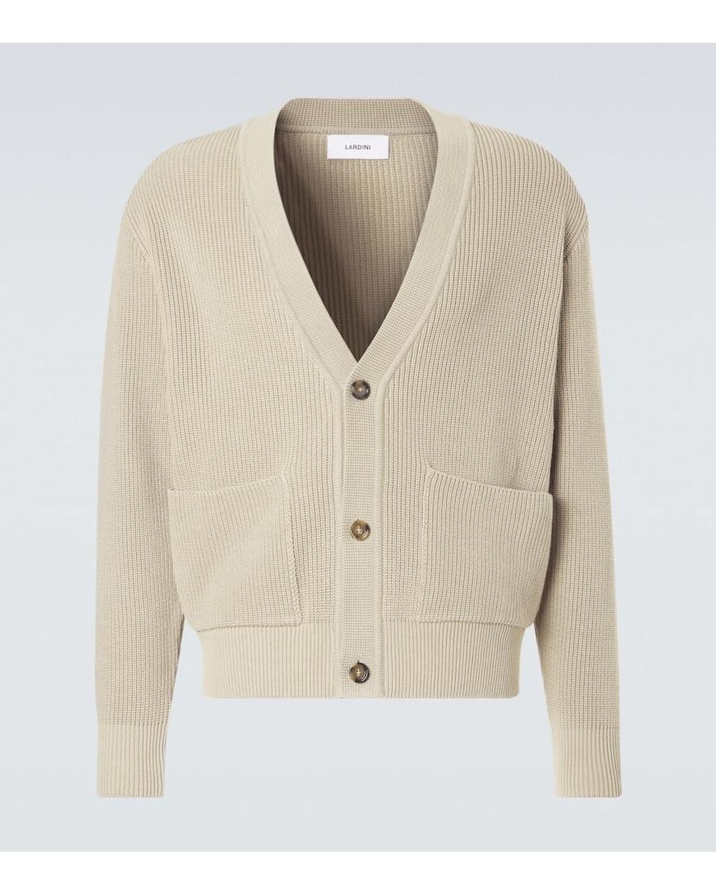Lardini Natural Cotton Cardigan for men