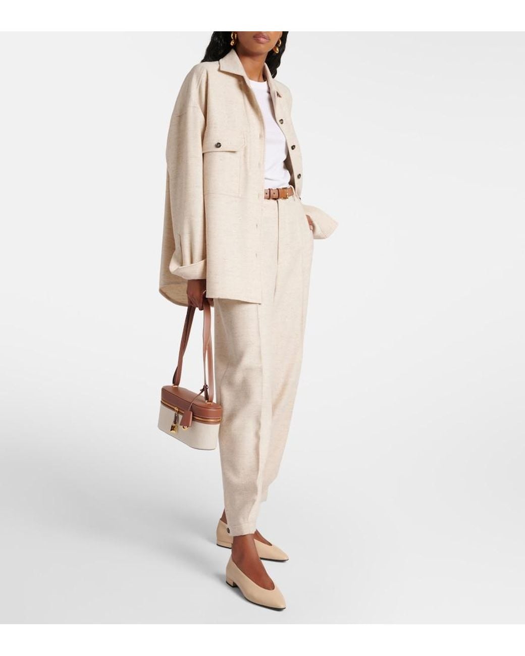 Loro Piana White Piuma Cashmere Sweater