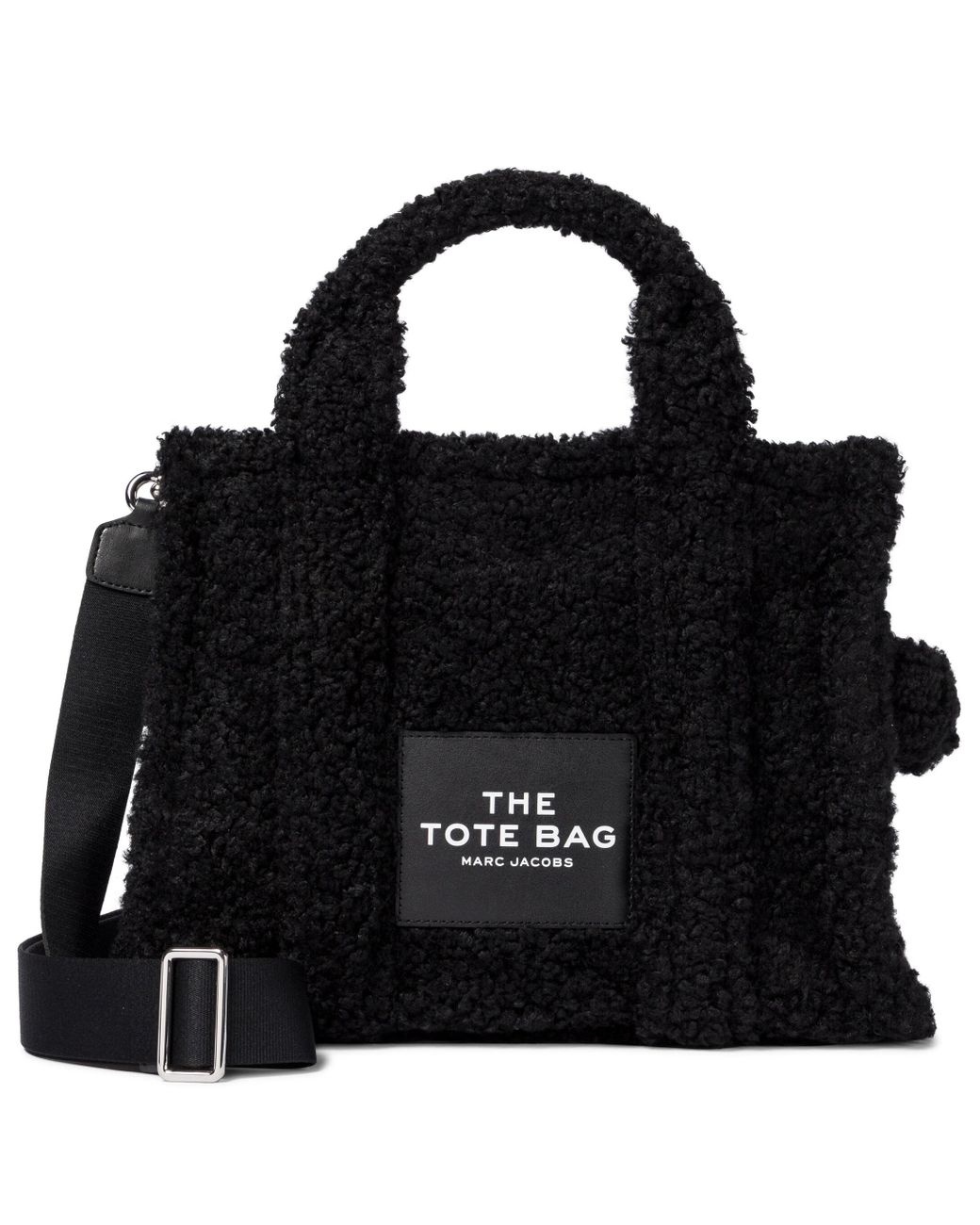 Marc Jacobs The Teddy Small Faux Shearling Tote in Black - Lyst
