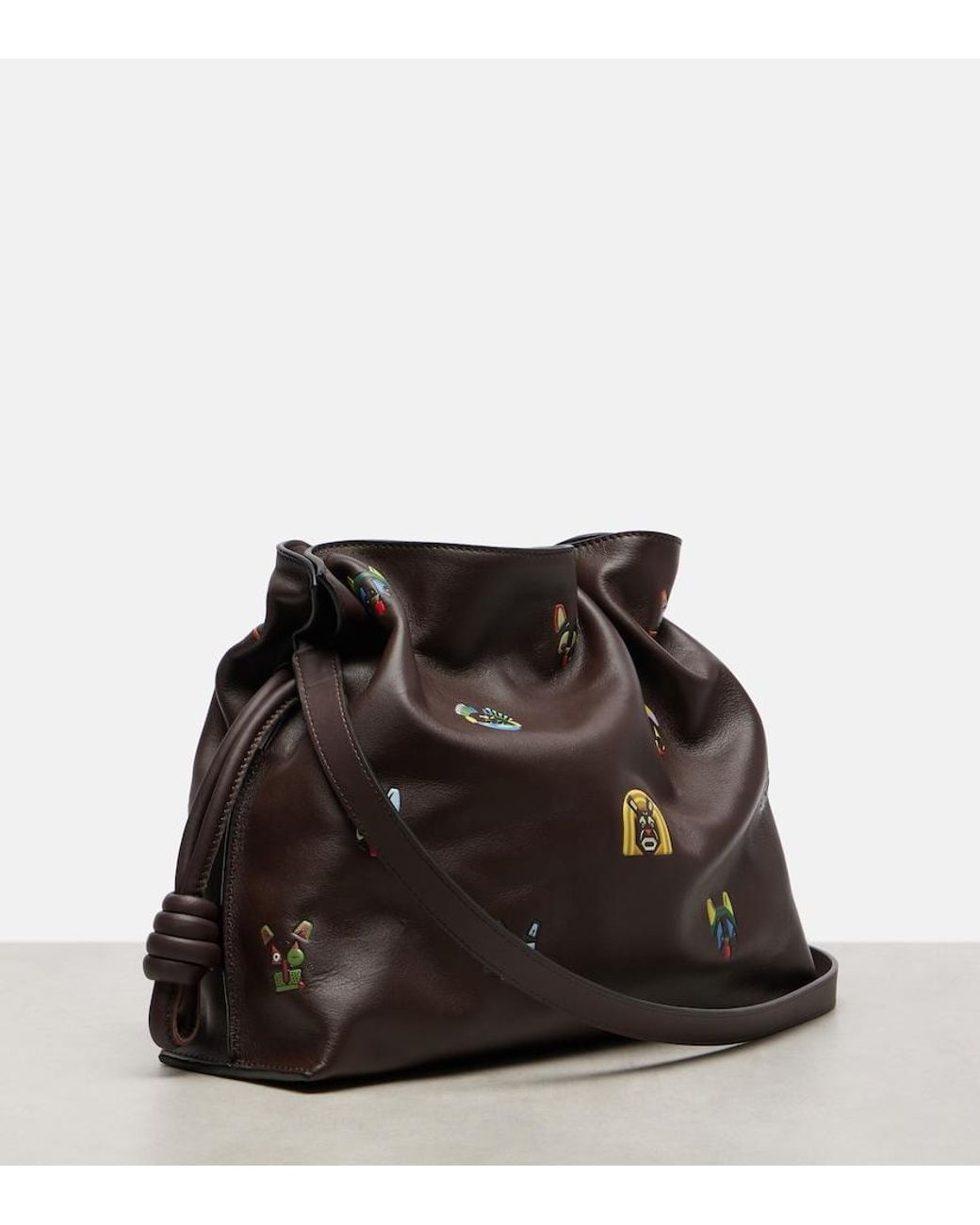 Loewe Brown X Louis Wain Flamenco Medium Clutch