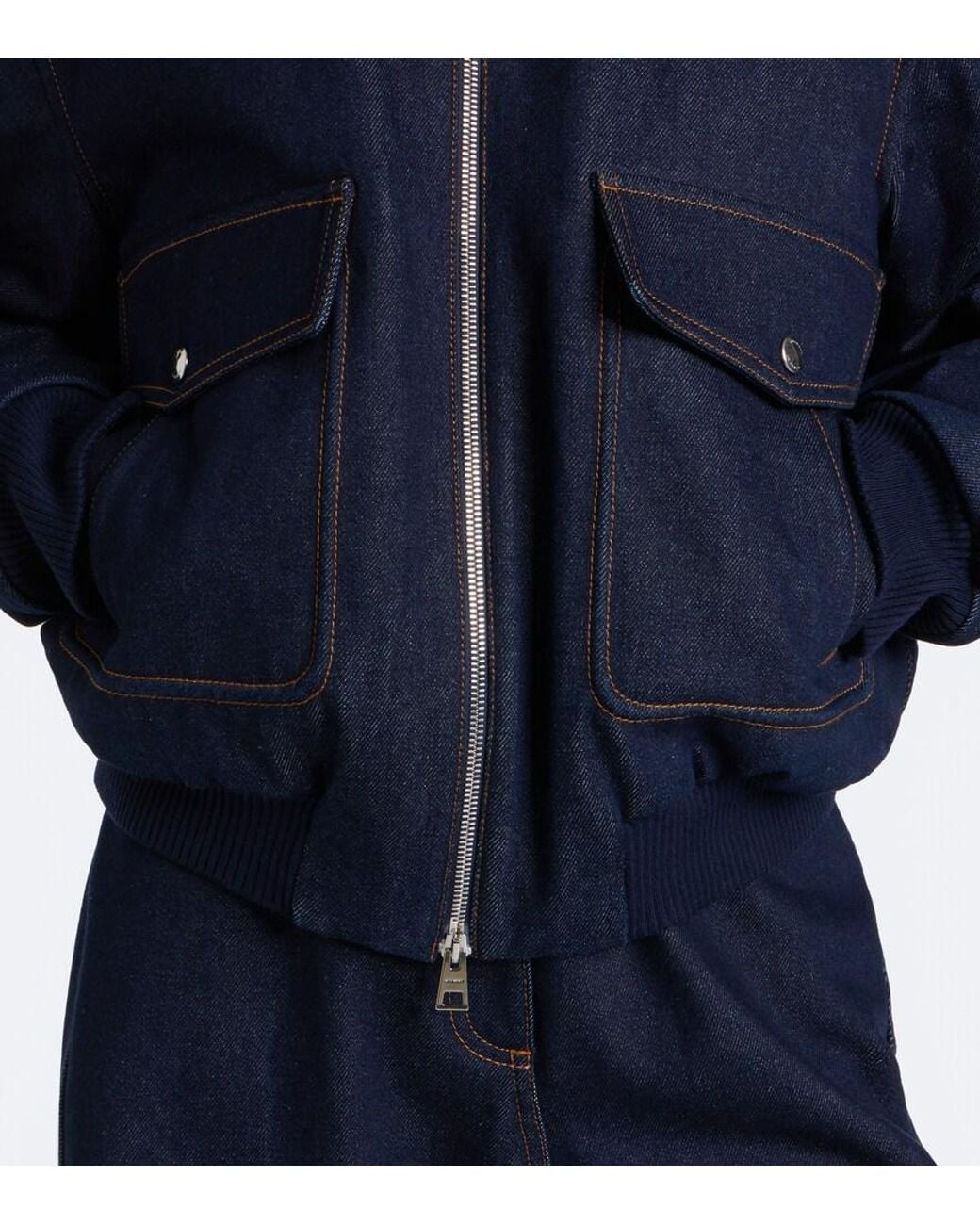 Givenchy Blue Denim Blouson Jacket