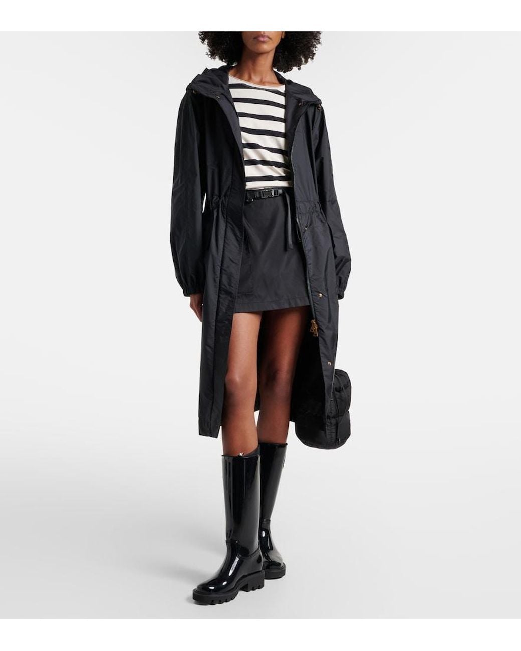 Moncler Black Hiengos Technical Parka