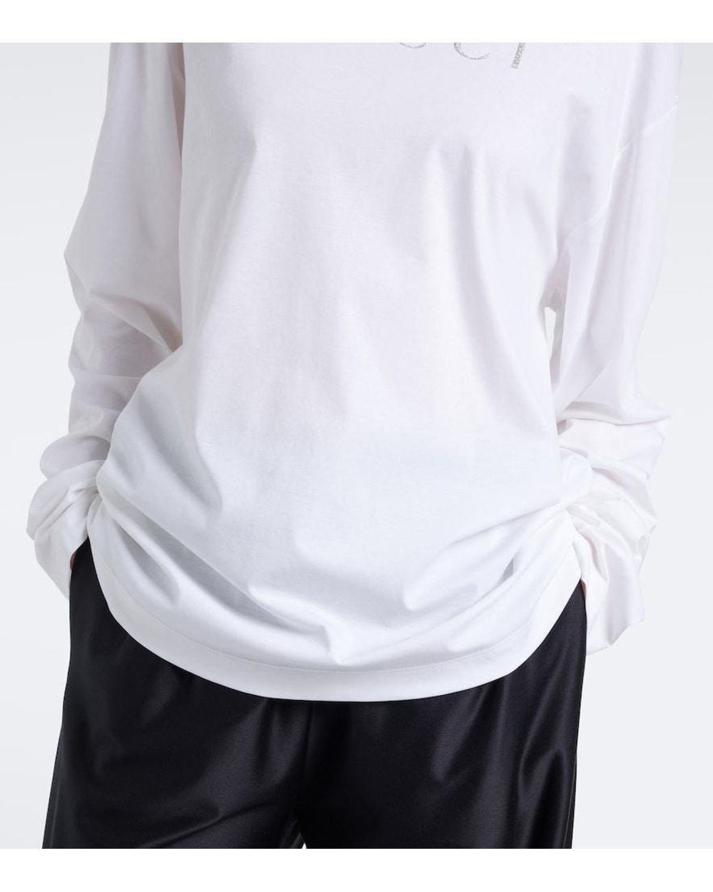 Gucci White Logo Cotton Jersey T-Shirt