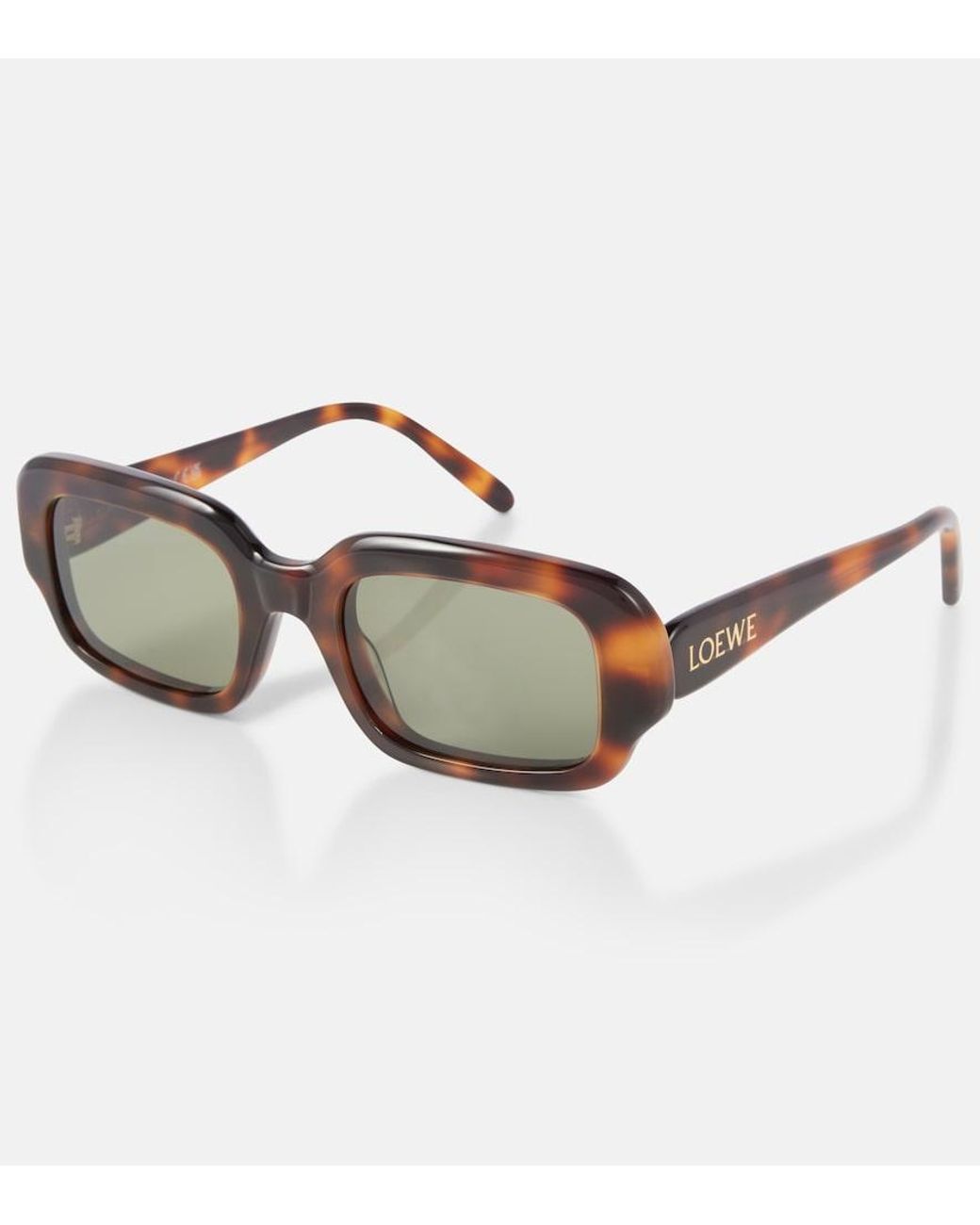 Loewe Brown Slim Rectangular Sunglasses