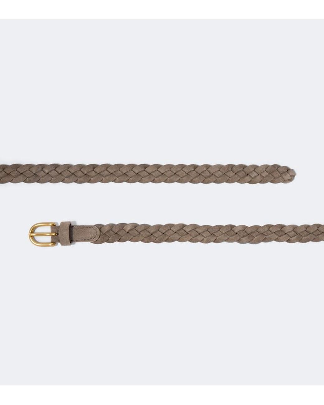 Lardini Brown Braided Suede Belt for men