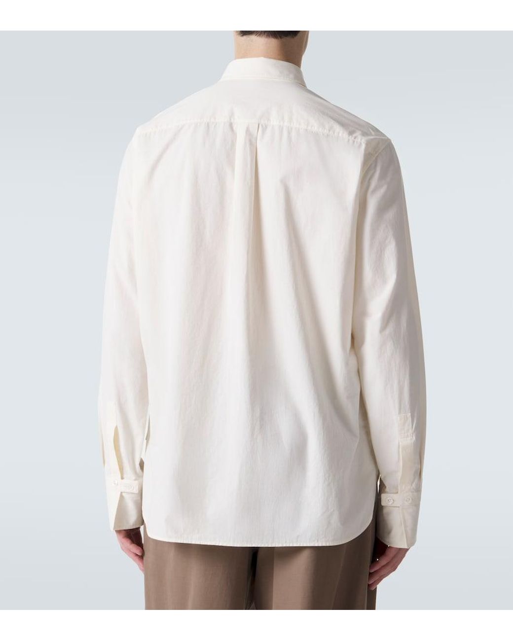 The Row White Marek Cotton Shirt for men