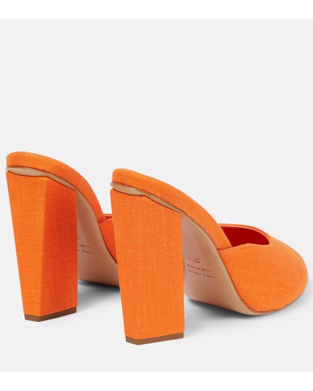 Gia Borghini Orange Rosie 38 Mules