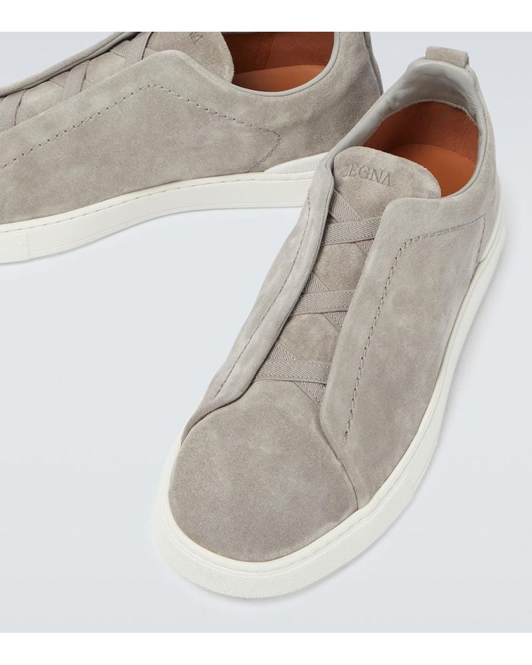 Zegna Gray Sneakers for men