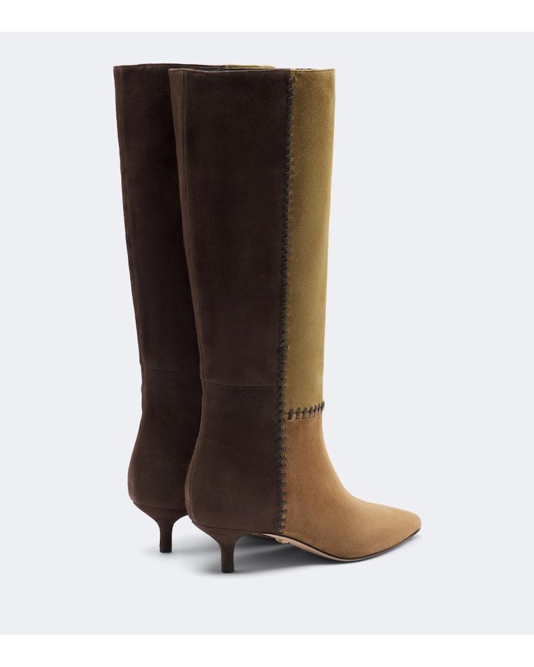 Veronica Beard Brown Lisa Suede Knee-High Boots