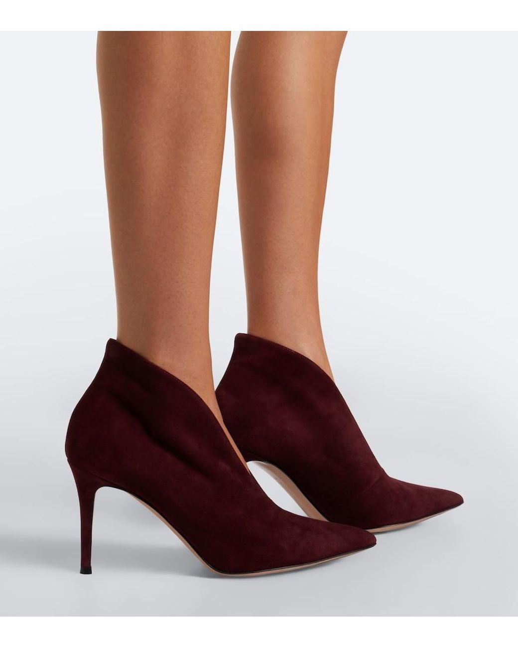 Gianvito Rossi Purple Vania Suede Pumps
