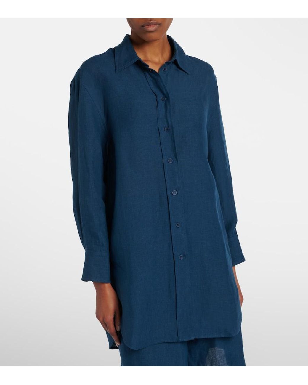 Eres Blue Mignonette Linen Shirt