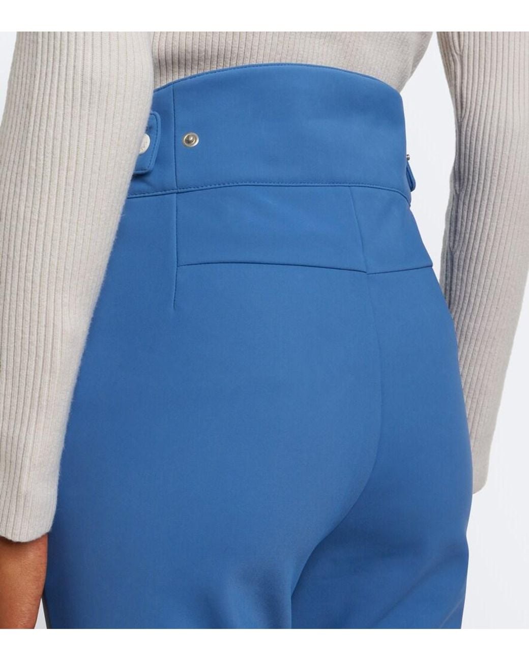 Yves Salomon Blue Flared Ski Pants