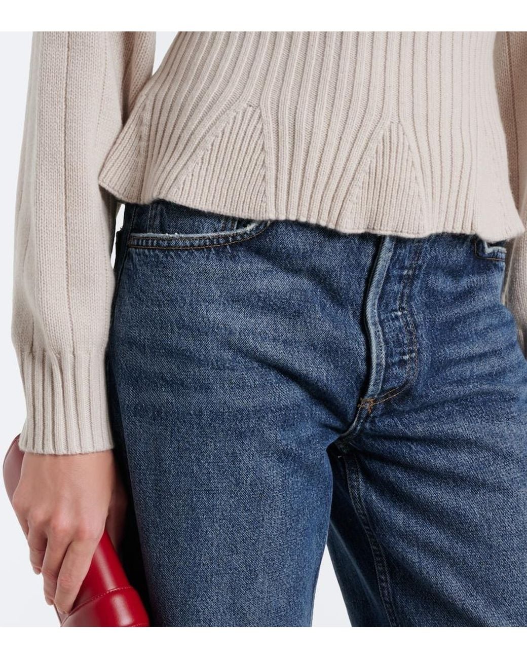 Jardin Des Orangers Natural Virgin Wool And Cashmere Sweater