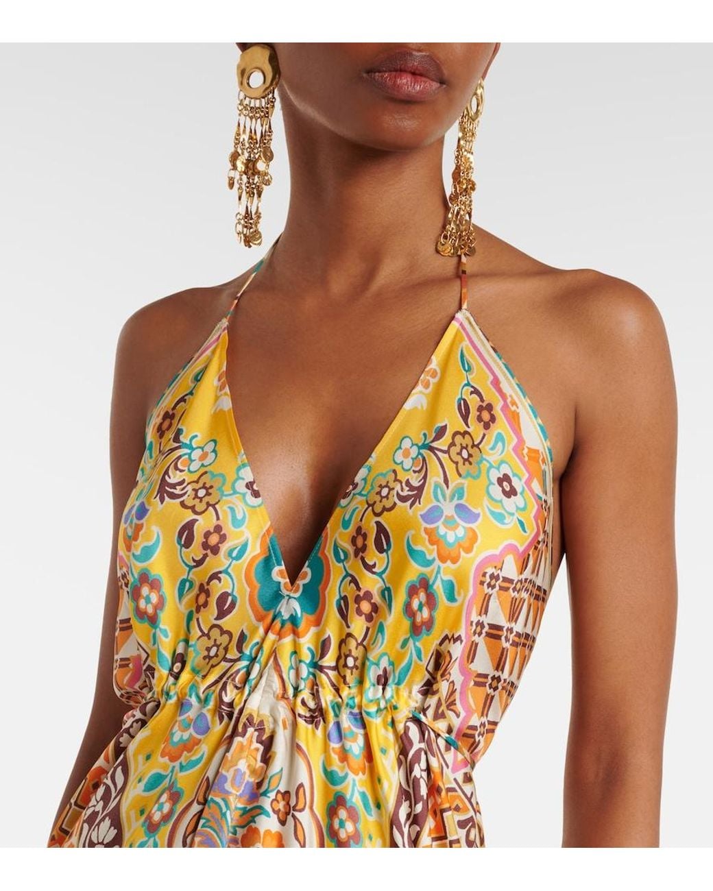 Abito Midi di Etro in Metallic