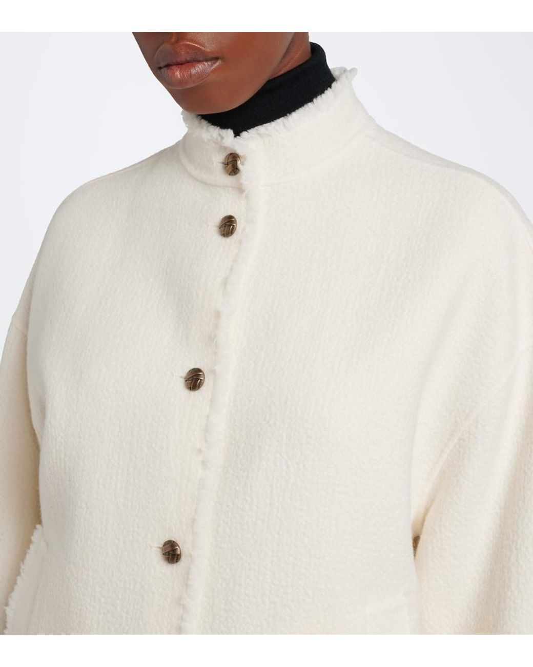 Max Mara Natural Virgin Wool Jacket
