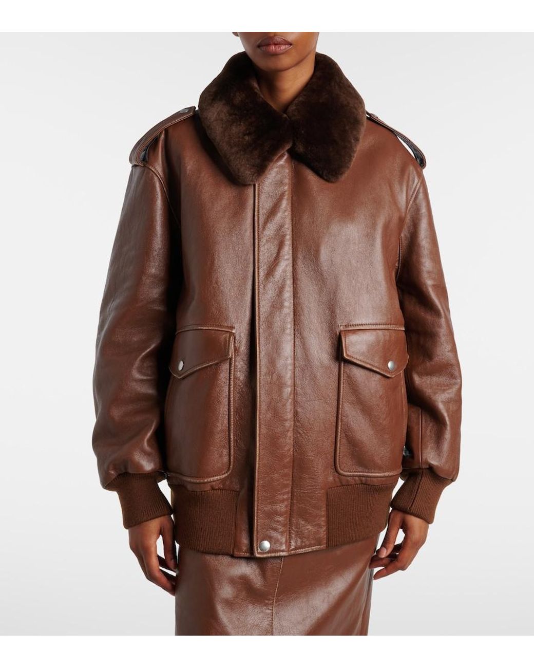 Bomber di Prada in Brown
