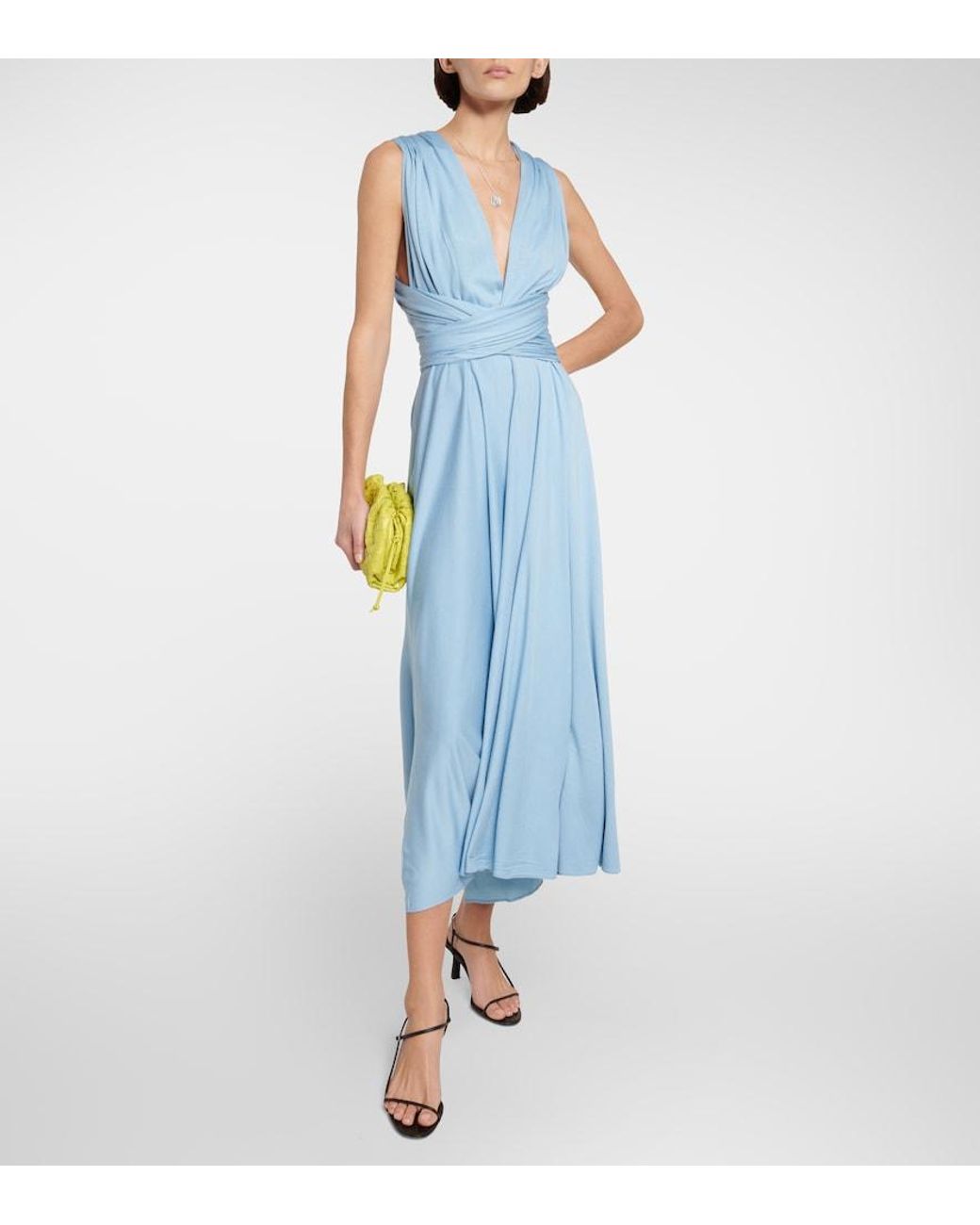 Polo Ralph Lauren Blue Jersey Maxi Dress
