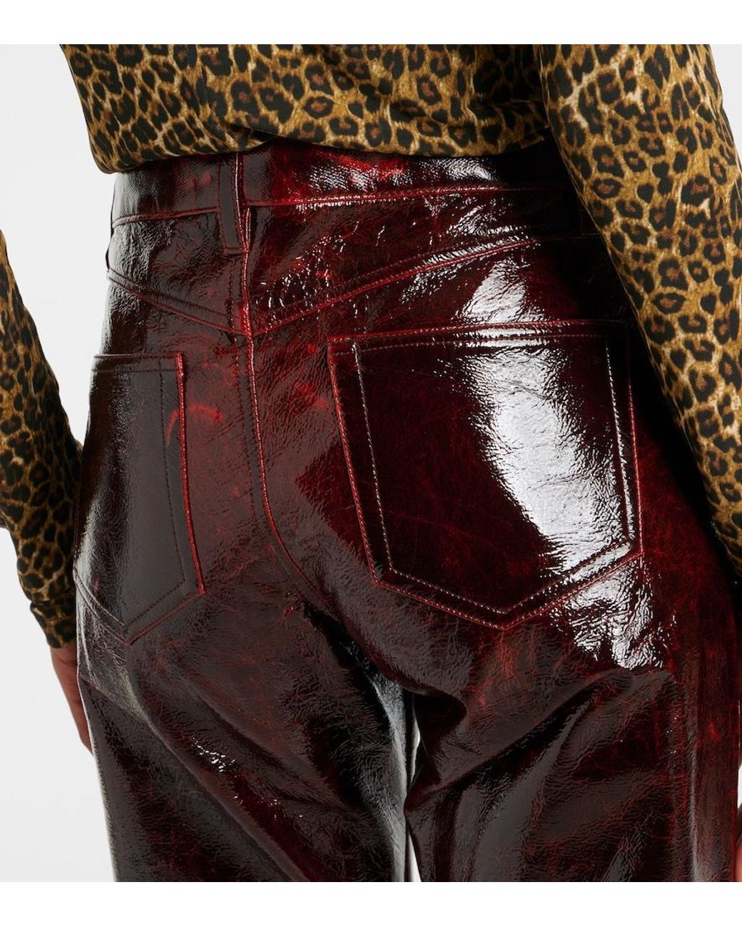 Isabel Marant Brown Lovis Cotton-Blend Slim Pants