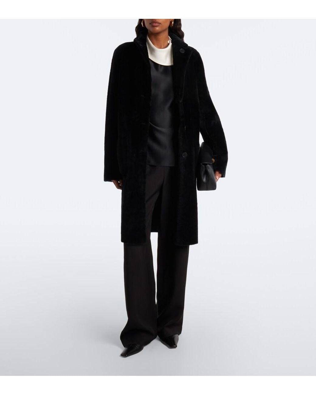 Joseph Black Britanny Reversible Shearling Coat