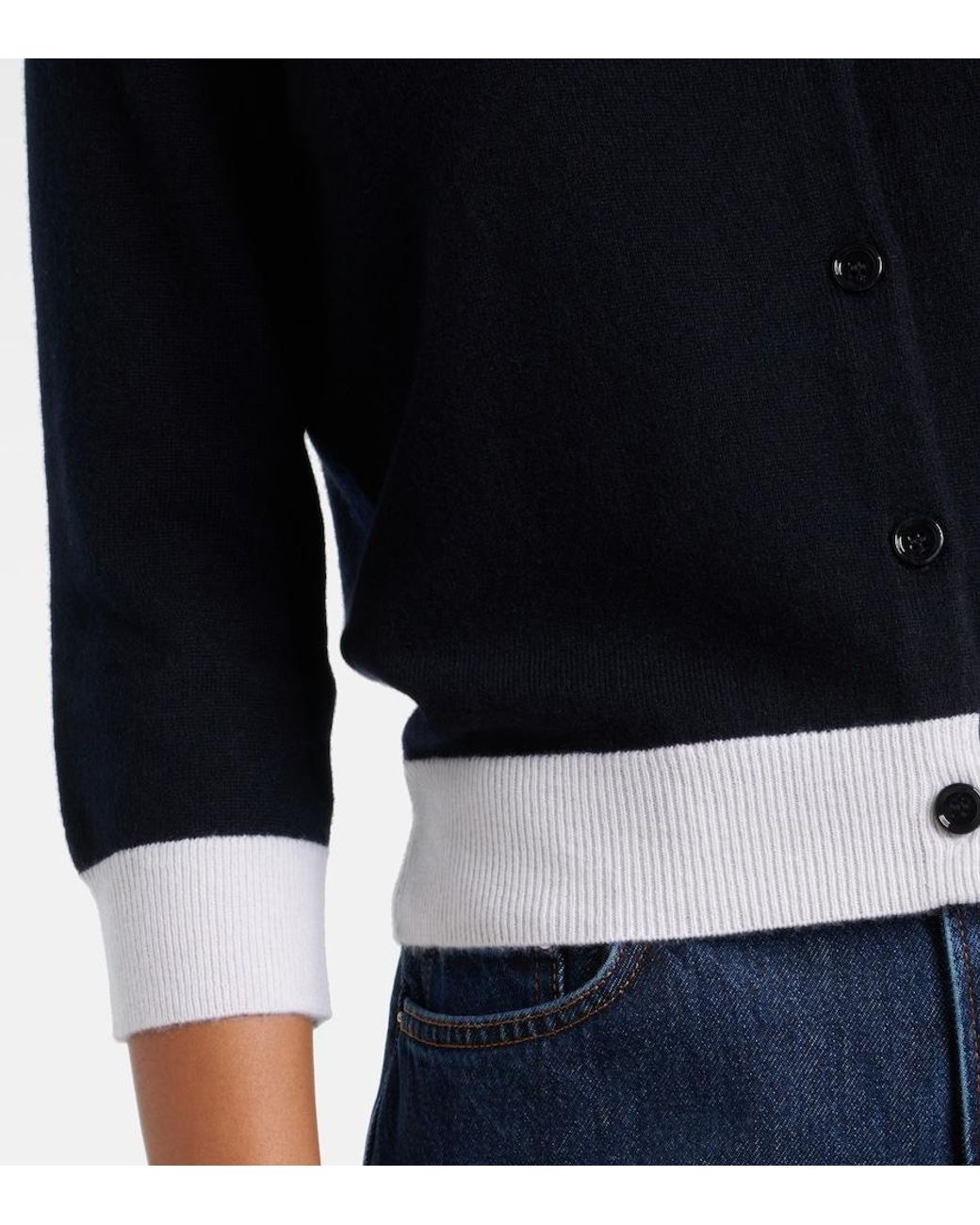 Jardin Des Orangers Blue Cashmere Cardigan