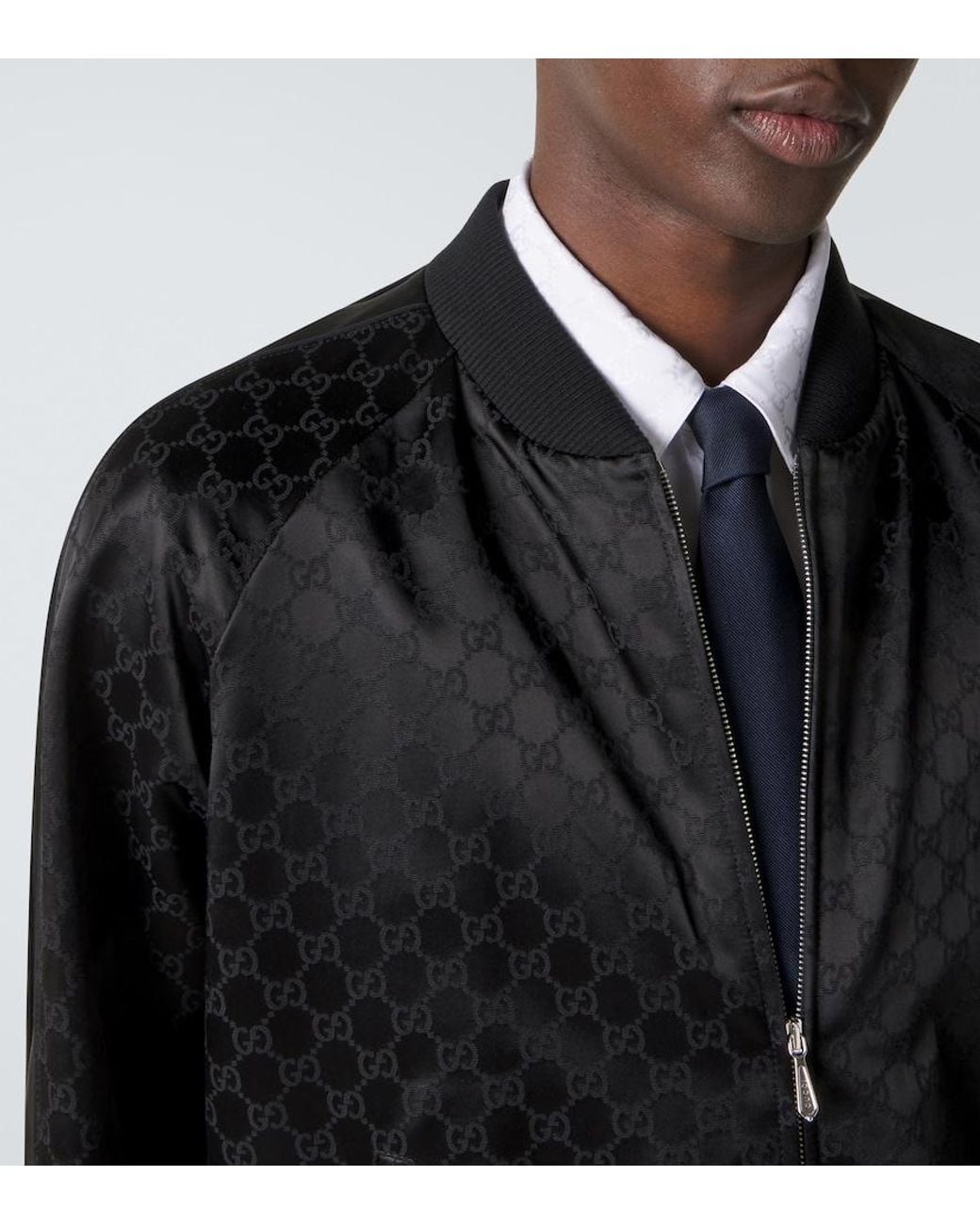 Gucci Blue Web Stripe Tie for men