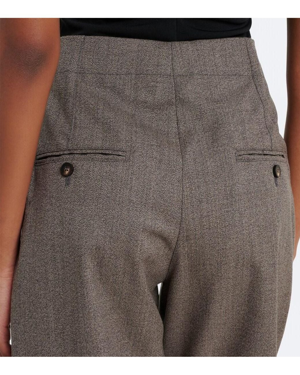 Jacquemus Gray Citta Cotton Barrel-Leg Pants
