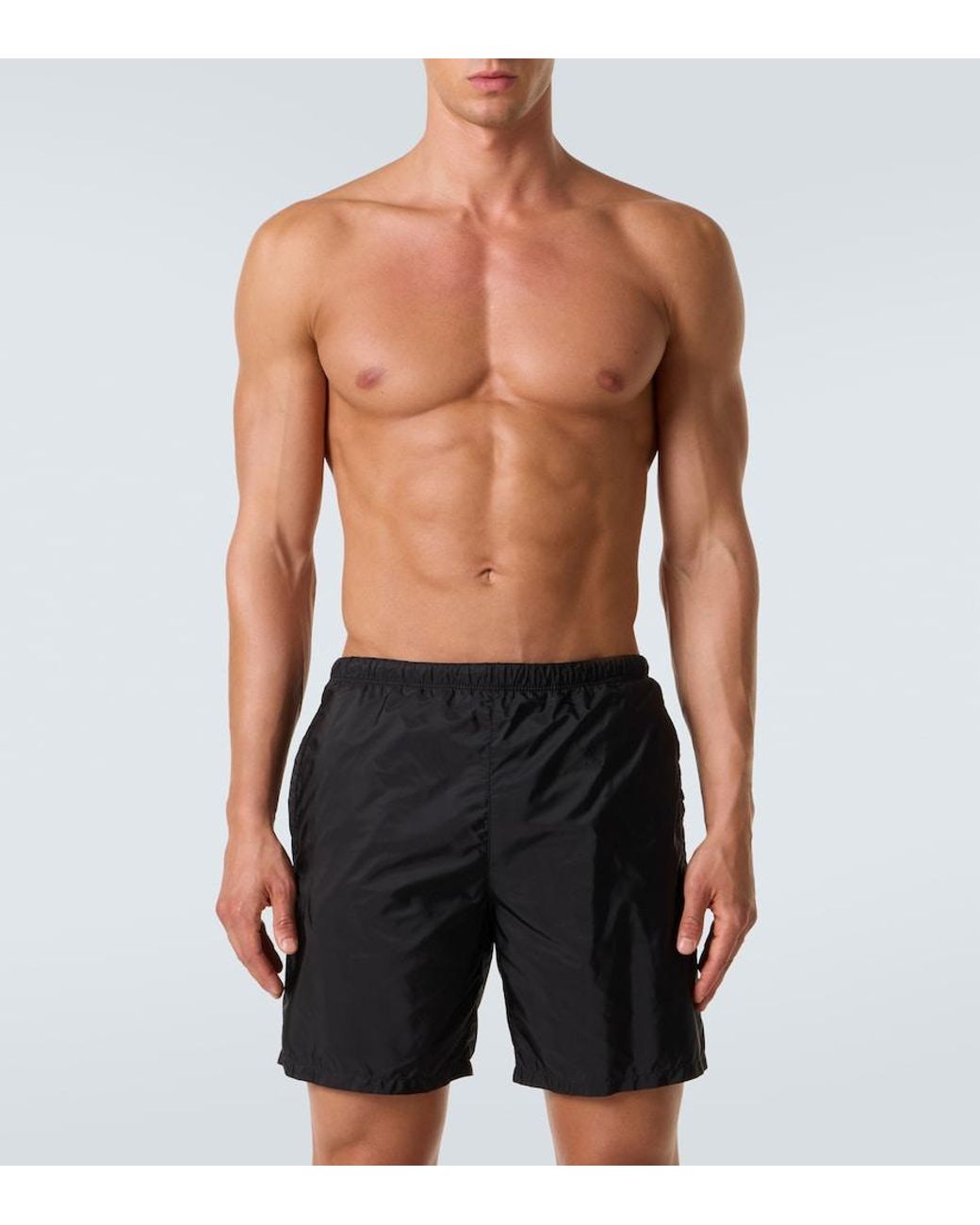 Prada Black Re-Nylon Swim Shorts for men