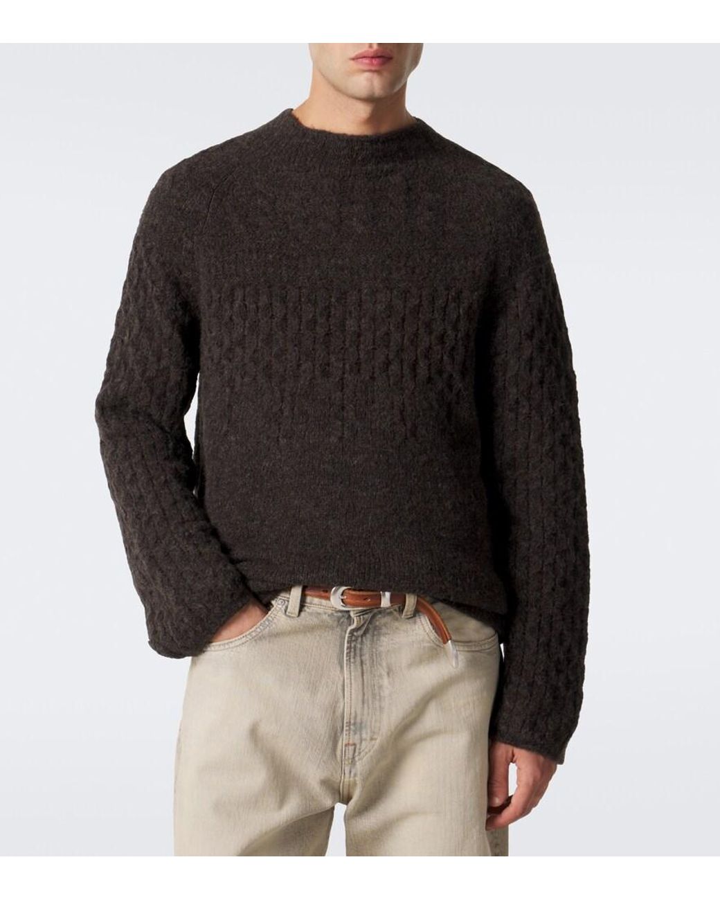 Our Legacy Black Rider Alpaca And Wool-Blend Sweater for men