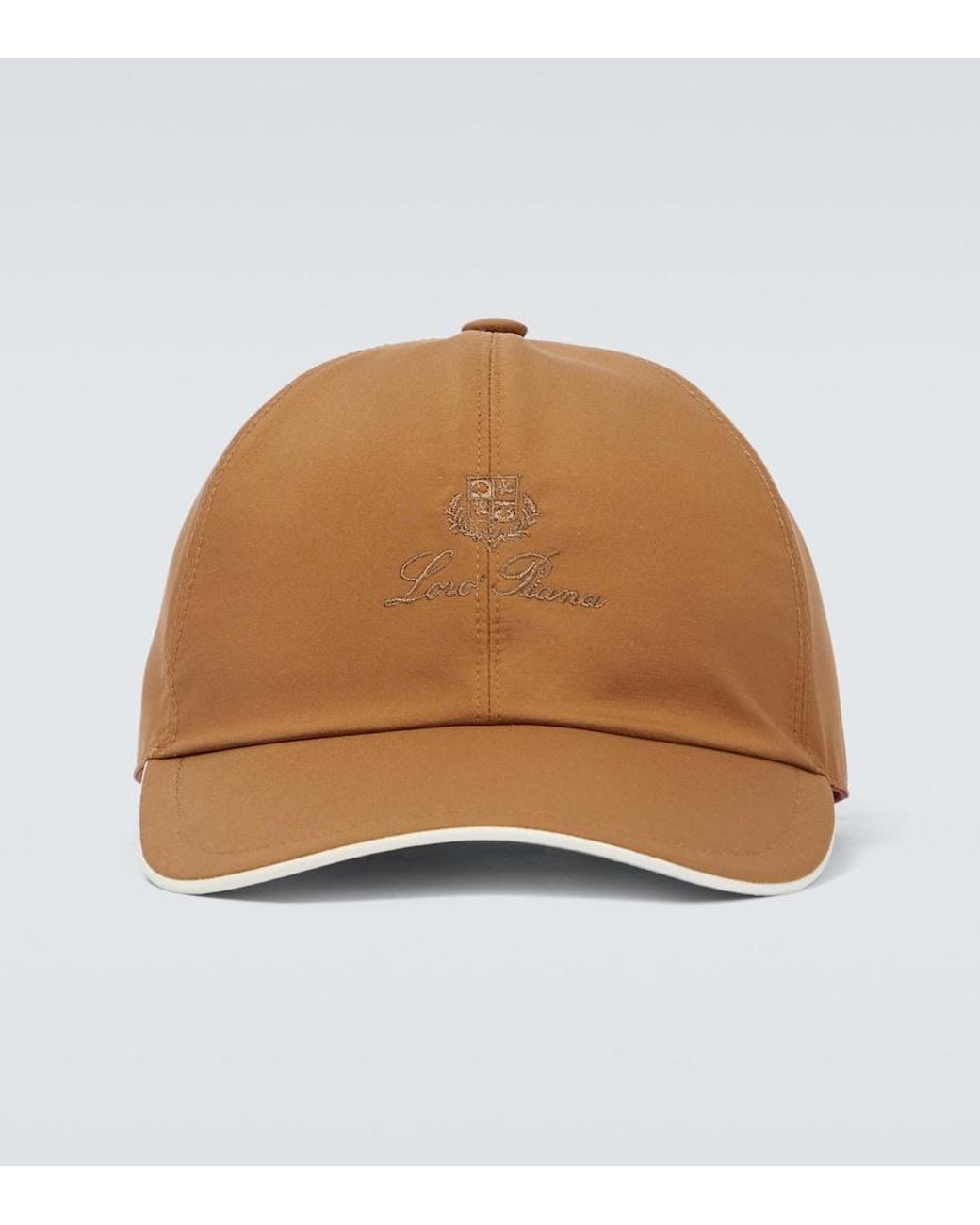 Loro Piana Natural Embroidered Cap for men