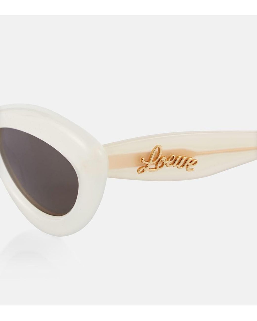Loewe Brown Curvy Cat-Eye Sunglasses