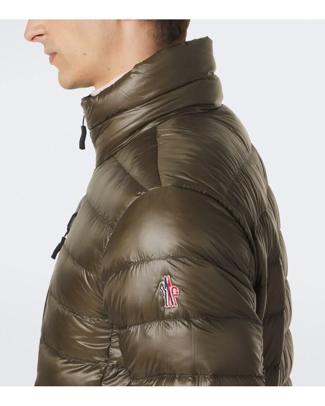 Moncler Green Hers Down-Paneled Ski Jacket for men