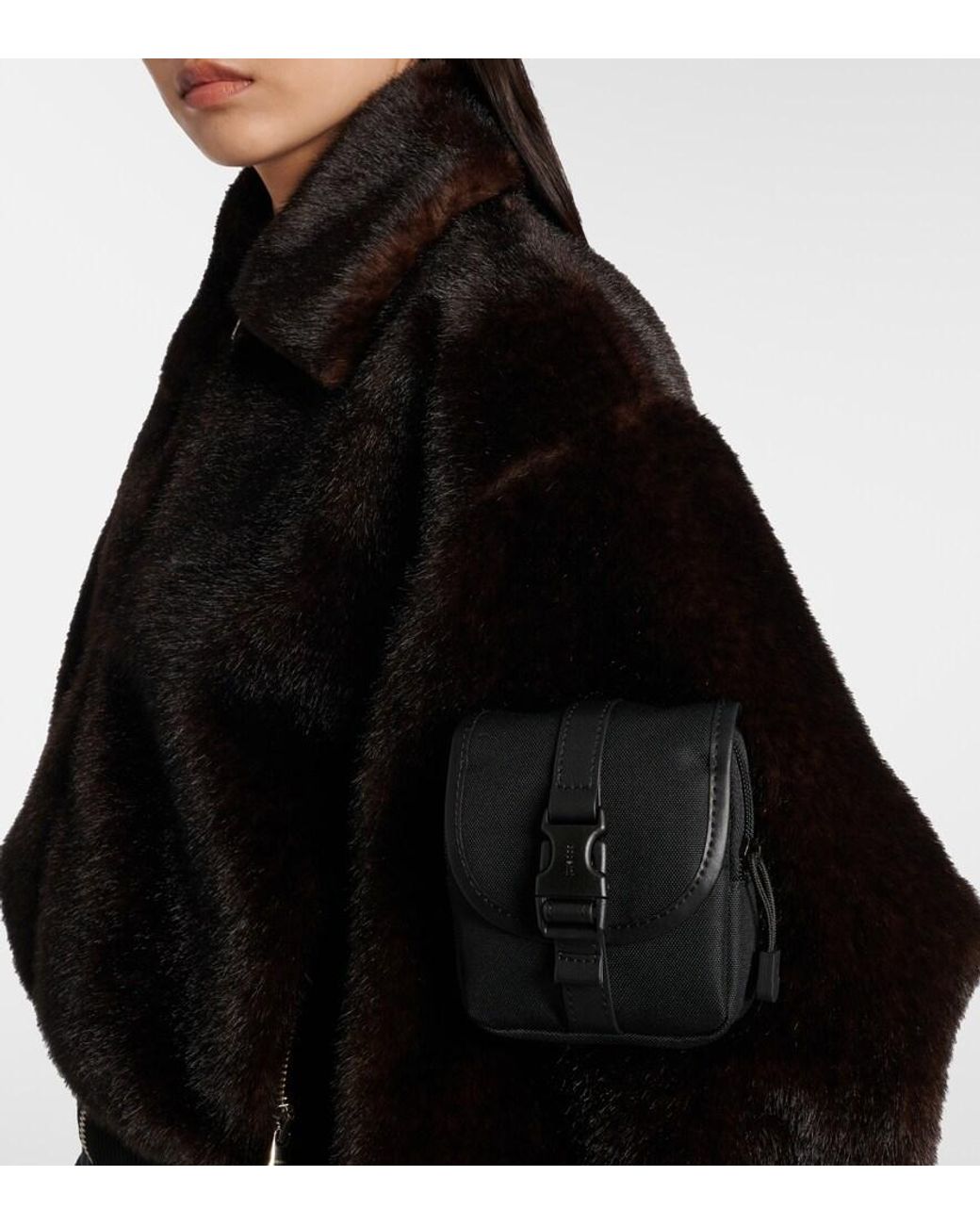 Coperni Black Cropped Bomber Jacket
