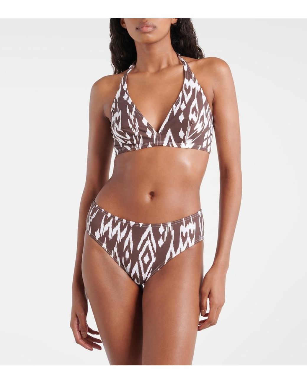Eres White Dry Printed Bikini Bottoms