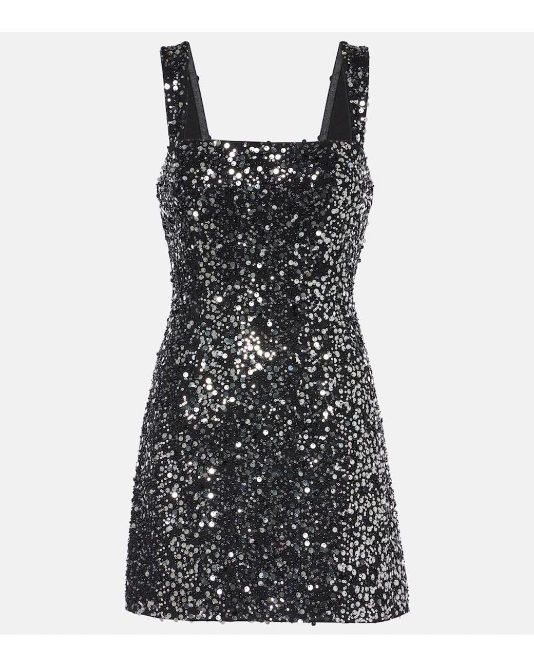 Jonathan Simkhai Black Benson Sequined Minidress