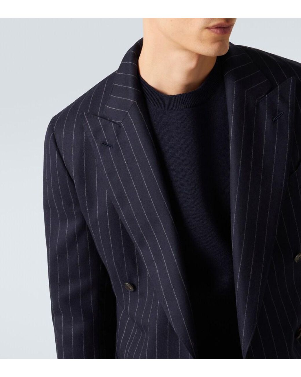 Saman Amel Blazer Aus Wolle in Blue für Herren