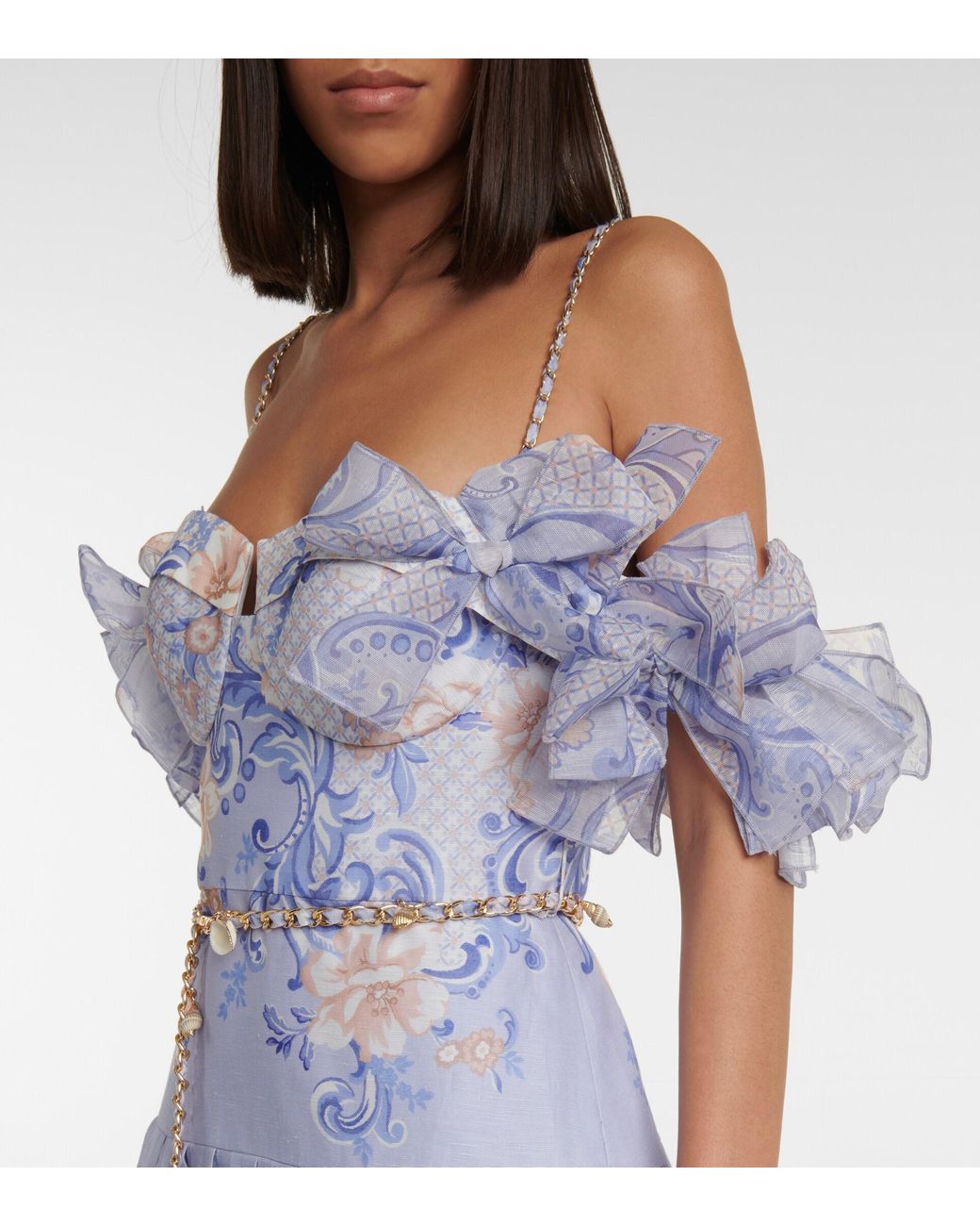 pink and blue floral zimmermann dress Zimmermann - Pink Women Party/Cocktail Dress