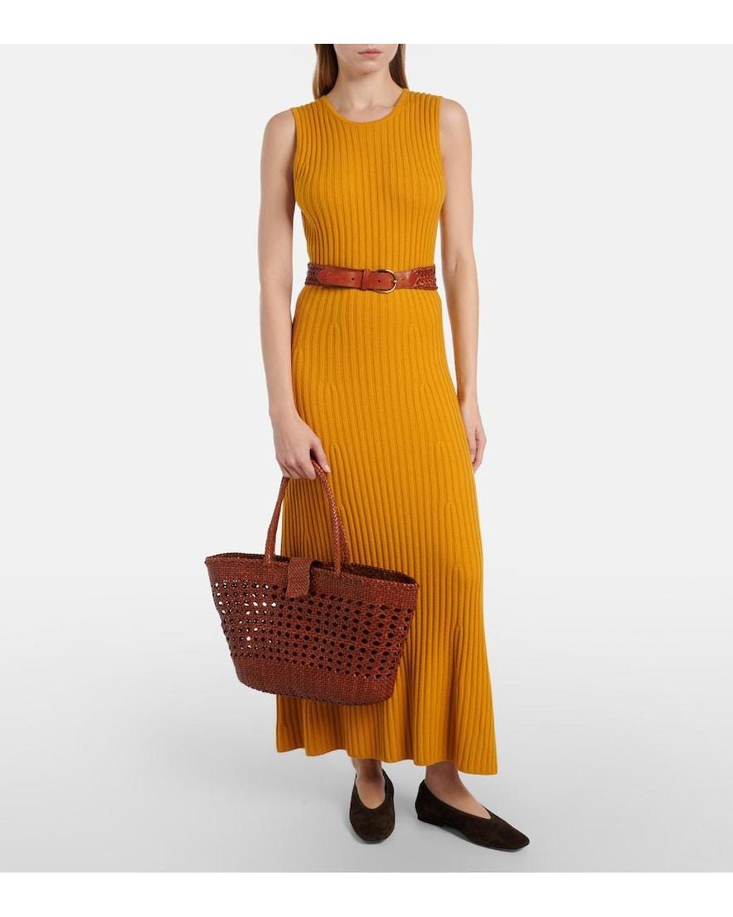 Rixo Red X Dragon Diffusion Lucine Leather Tote Bag