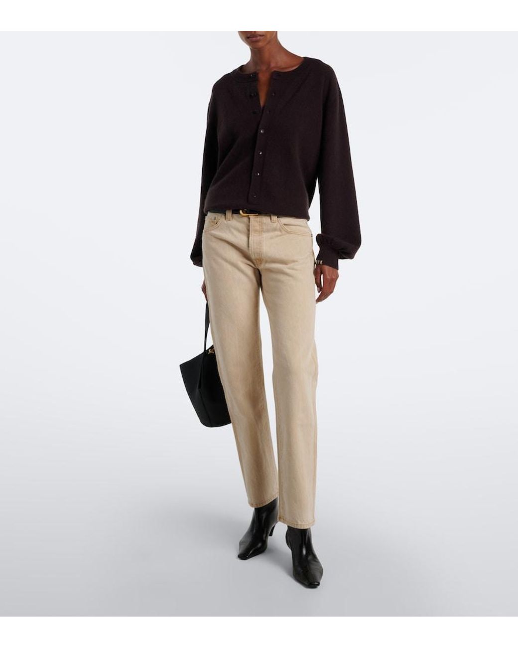 Extreme Cashmere Black N°280 Bi Cashmere-Blend Sweater