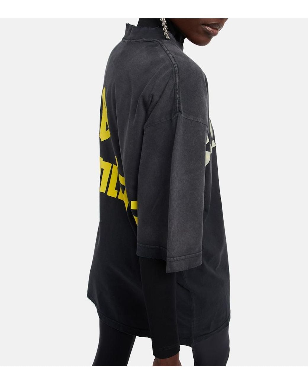 Balenciaga Black Oversized Logo T-Shirt