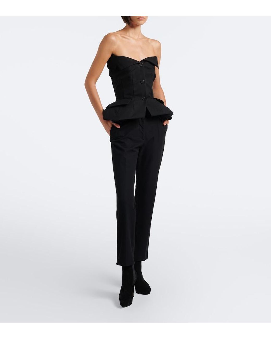 Gianvito Rossi Black Suede Platform Ankle Boots