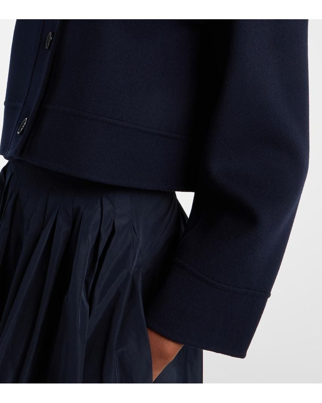 Max Mara Blue Virgin Wool Jacket