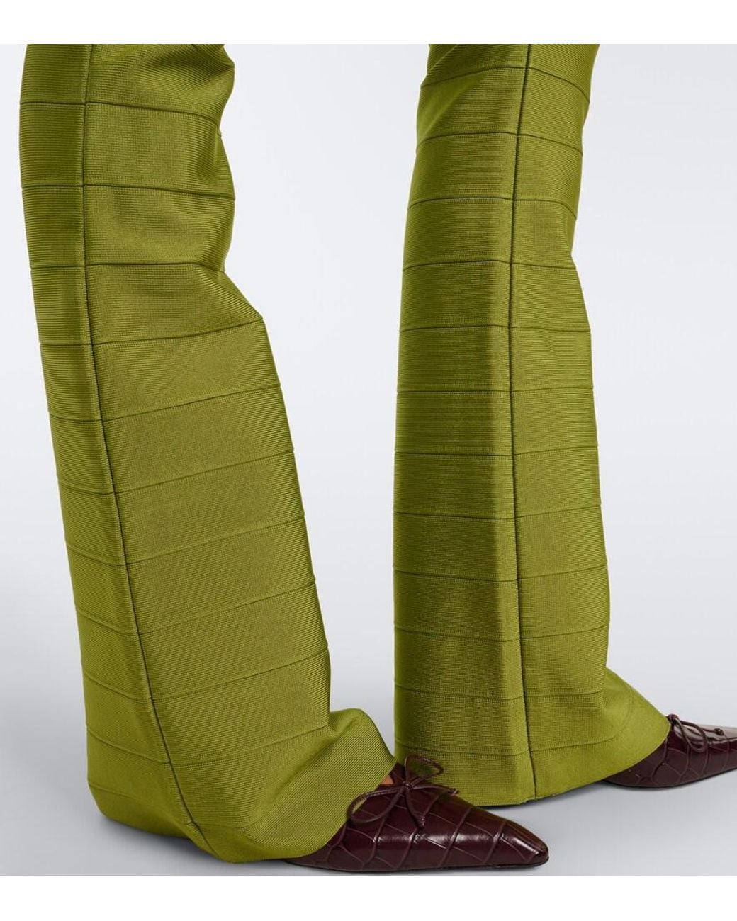 retroféte Green Pippa Flared Pants