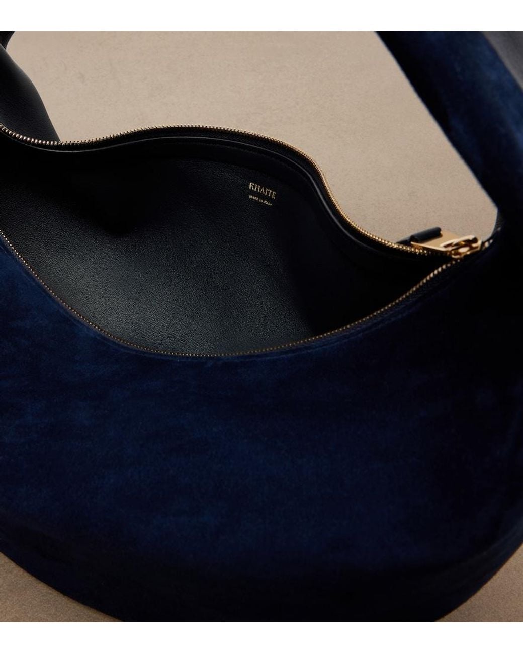 Khaite Blue Olivia Medium Leather Shoulder Bag