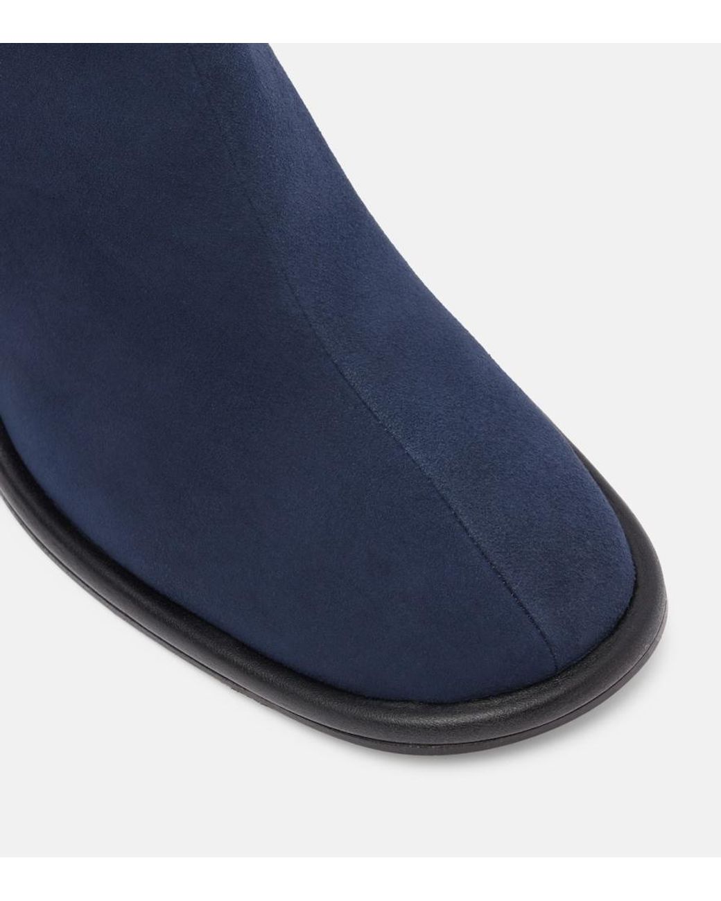 Souliers Martinez Blue Teruele 80 Suede Ankle Boots