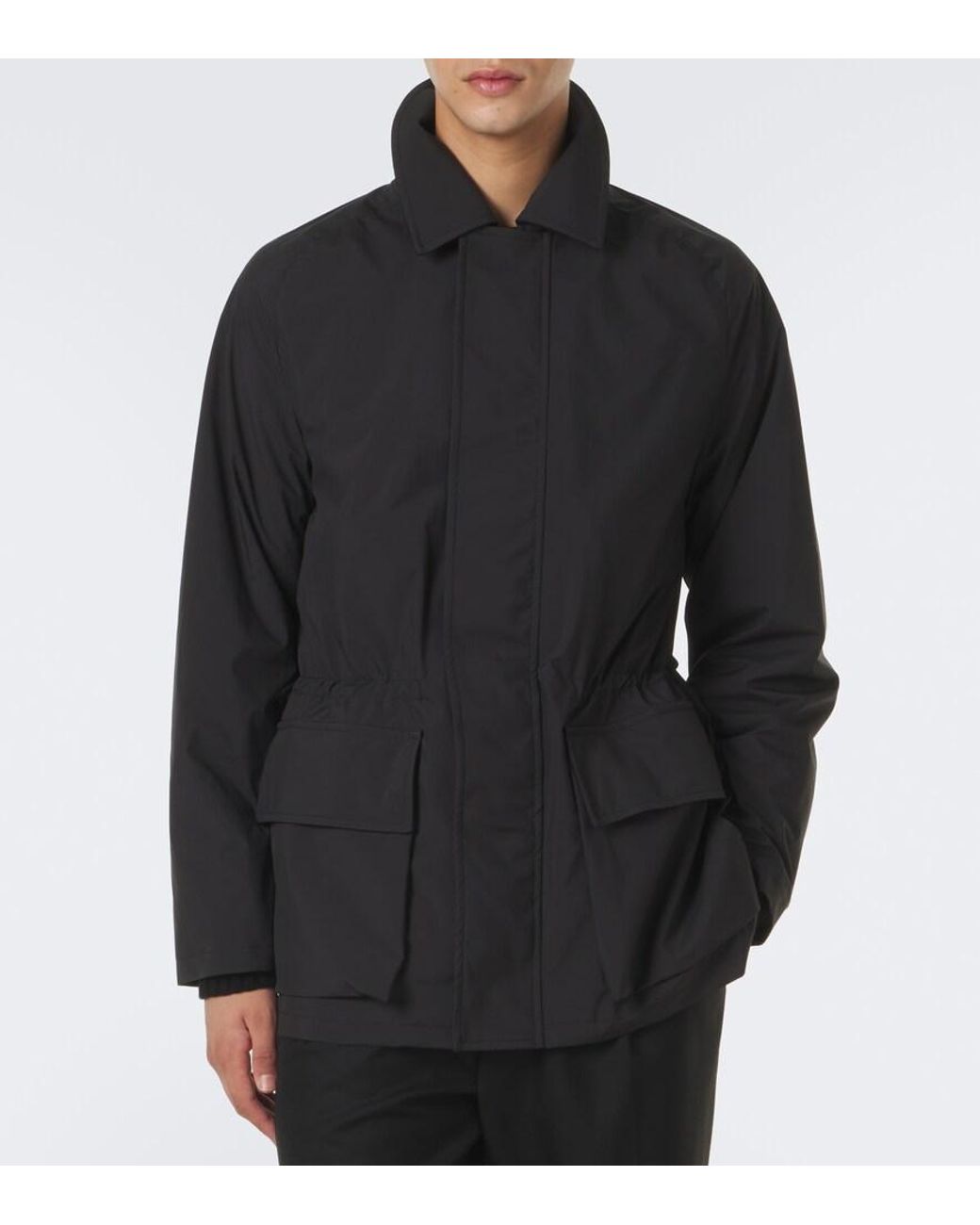 Saman Amel Black City Technical Jacket for men
