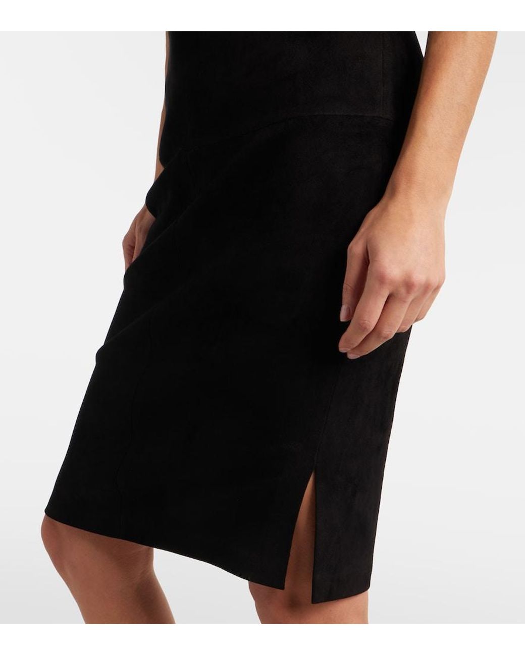 Stouls Black Gin Suede Miniskirt