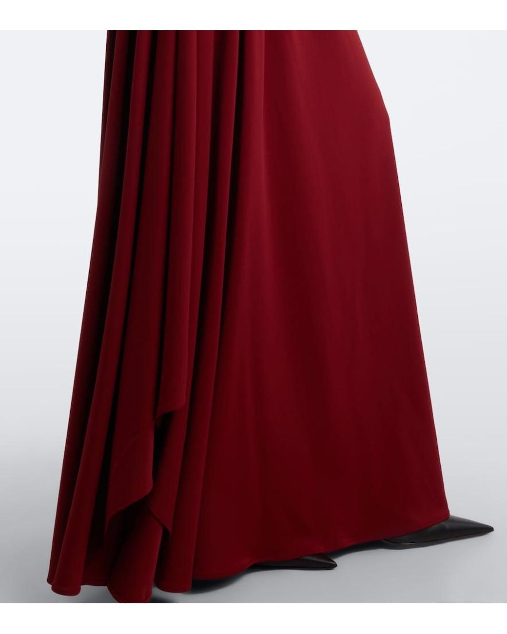 Balenciaga Red Bow-Detail Jersey T-Shirt Dress