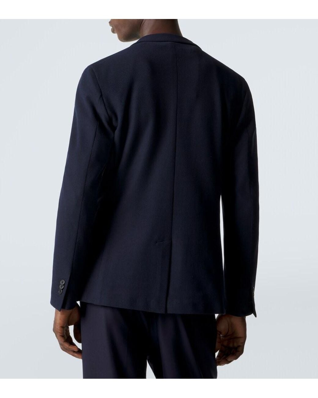 Slowear Blue Cotton Blazer for men