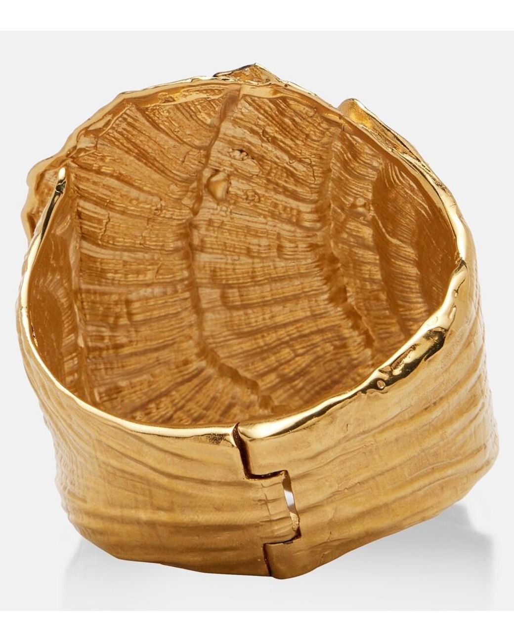 Chloé Metallic Shells Oversized Cuff Bracelet